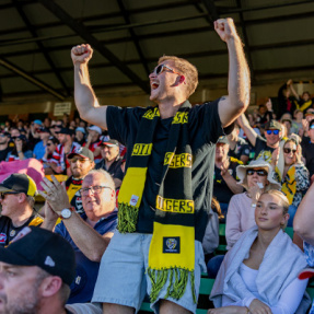 AFL Gather Round 2024 - Cheering man
