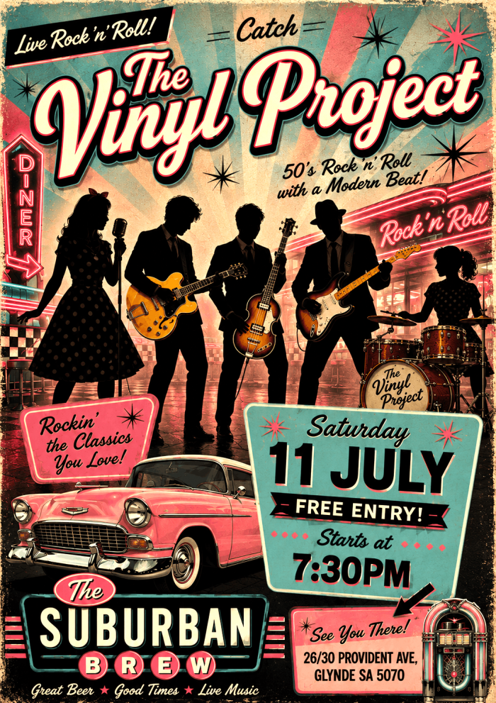 Image for The Vinyl Project @ The Suburban Brew, Glynde
