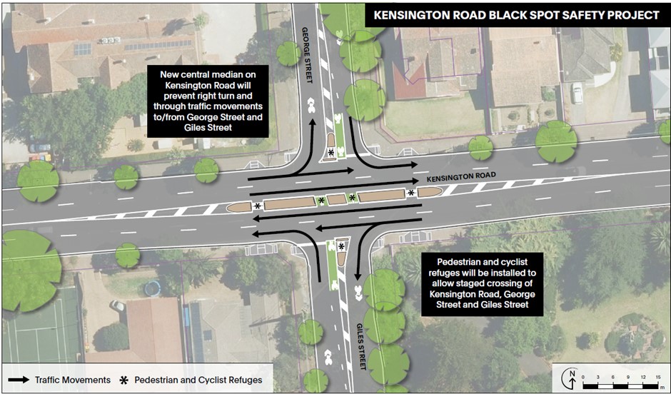 Kensington Road Black Spot Safety Project Infographic